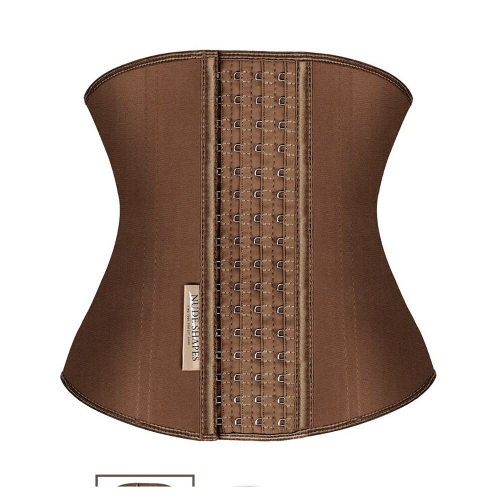 Nude Shapes Classic Waist Trainer Slimming Belt Deep Brown 3 XL NWT